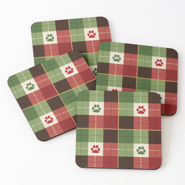 Item preview, Holiday Paws Plaid Pattern designed and sold by lysa13.