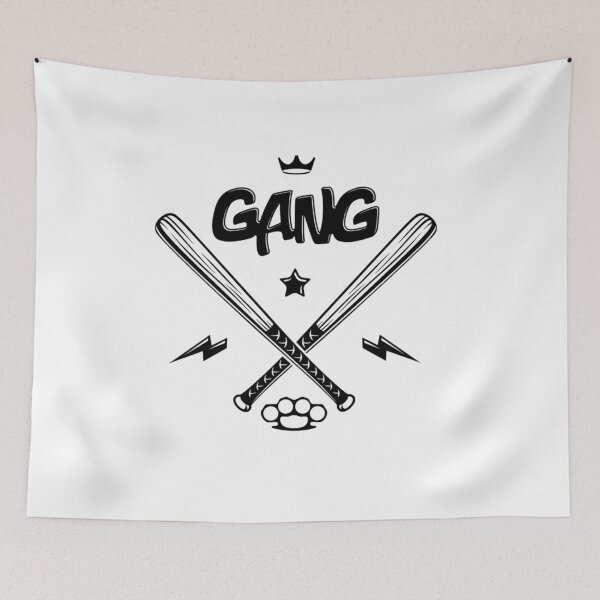 Item preview, Gang Symbol Crossed Baseball Bats designed and sold by teemix.