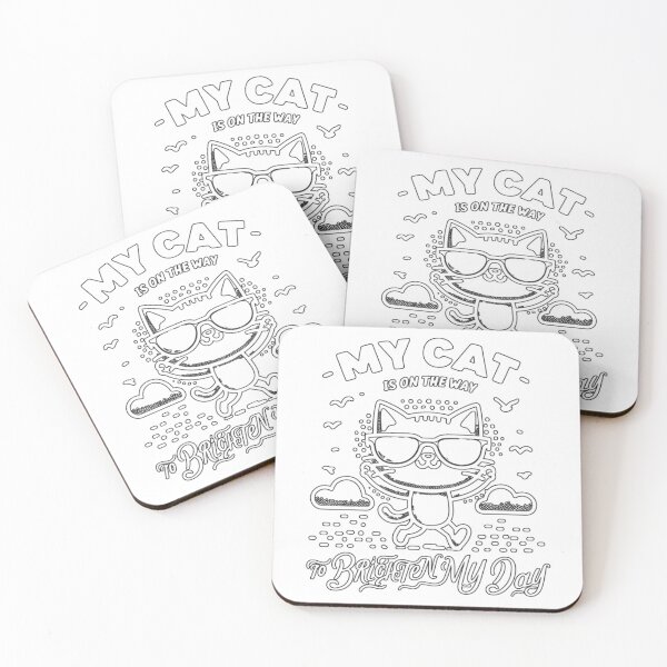Item preview, My cat on the way to enlighten my day cat mother cute unisex t-shirt designed and sold by puurfectcat.