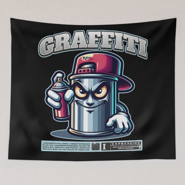 Item preview, Spray Can Man Love Graffiti In All Sizes designed and sold by 2wear.