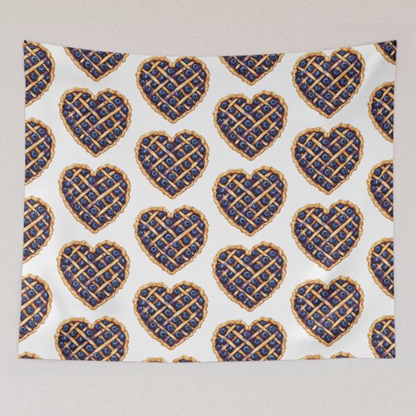 Item preview, Heart-shaped Blueberry Pie designed and sold by DigitalToast.