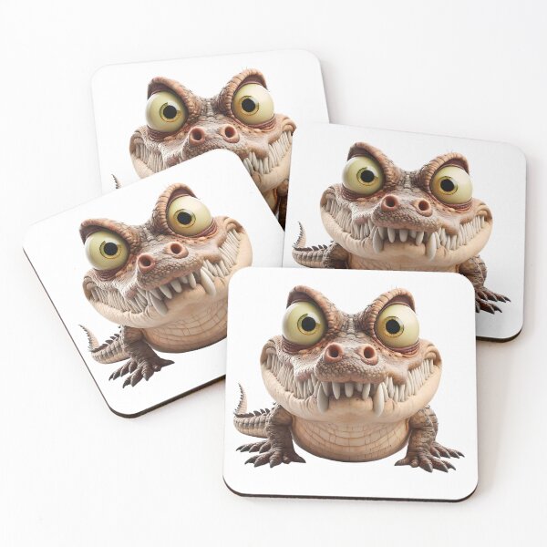 Item preview, Angry goofy crocodile with bulging eyes designed and sold by eye_contact.