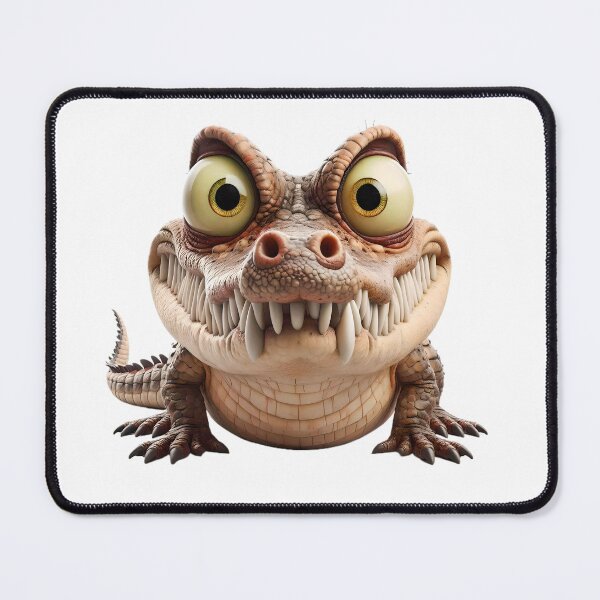 Item preview, Angry goofy crocodile with bulging eyes designed and sold by eye_contact.