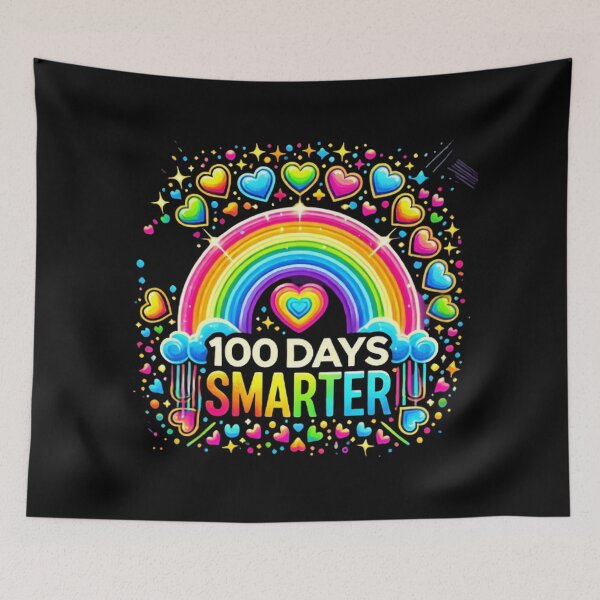 Item preview, 100th Day Of School Teacher 100 Days Smarter Rainbow  designed and sold by SztylishDesigns.