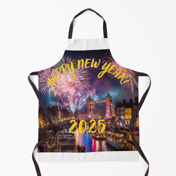 Item preview, Happy New Year 2025 UK designed and sold by BrightHamster.