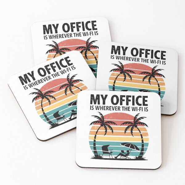 Item preview, Tropical Digital Nomad Design - My Office Is Wherever the Wi-Fi Is   designed and sold by Queen1120.