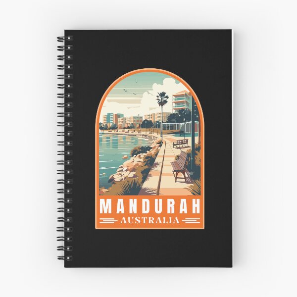 Item preview, Retro Mandurah in Western Australia Vector Art Travel Landscape designed and sold by MaateoDesign.