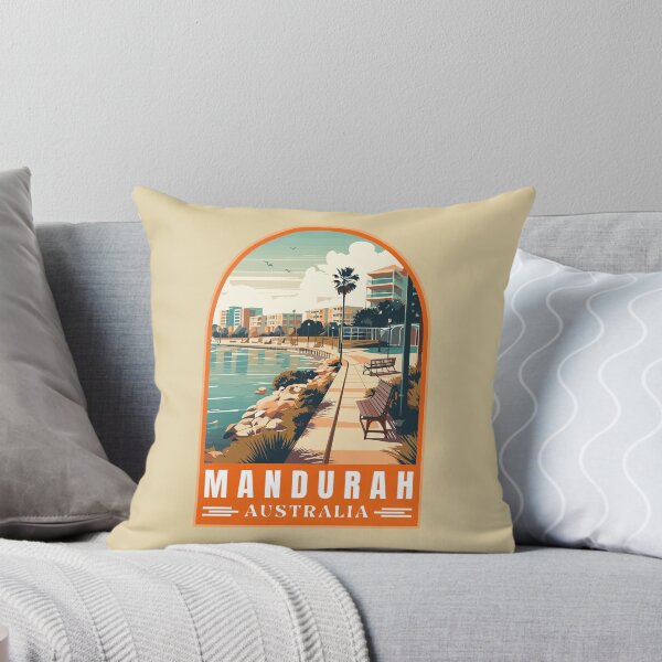 Item preview, Retro Mandurah in Western Australia Vector Art Travel Landscape designed and sold by MaateoDesign.