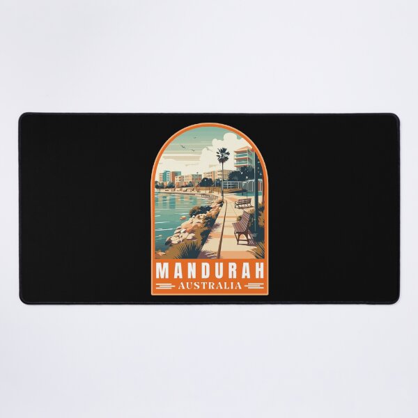 Item preview, Retro Mandurah in Western Australia Vector Art Travel Landscape designed and sold by MaateoDesign.