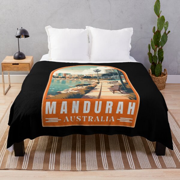Item preview, Retro Mandurah in Western Australia Vector Art Travel Landscape designed and sold by MaateoDesign.