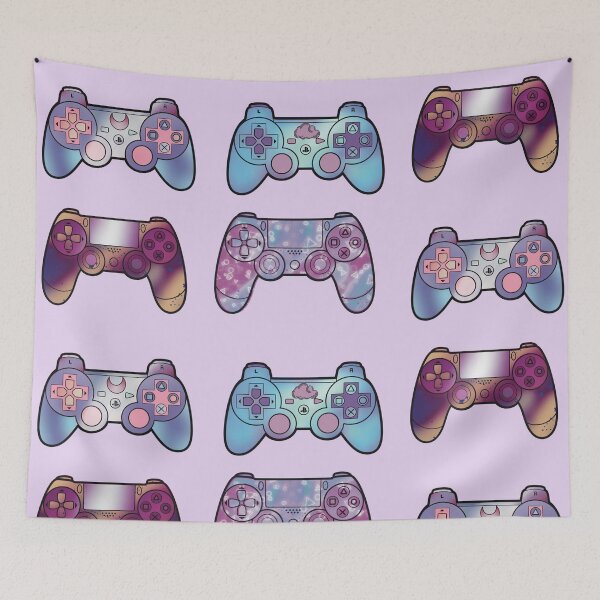 Item preview, Vibrant Gaming Controller Sticker Collection designed and sold by pinkFrogInSpace.