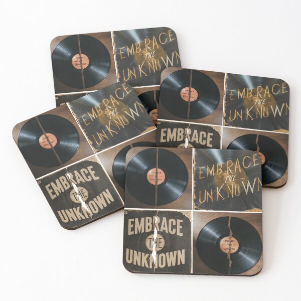Item preview, Vintage Broken Vinyl Record With Embrace The Unknown Album Cover designed and sold by MarkymarkF.