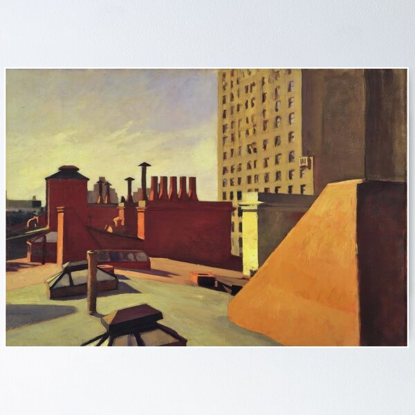 Vista previa del artículo con la obra «Edward Hopper - Tejados de la ciudad 1932», diseñado y vendido por irynaartbyim.