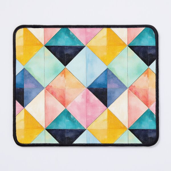 Item preview, Geometric pastel diamonds in watercolor look designed and sold by MindKunst.