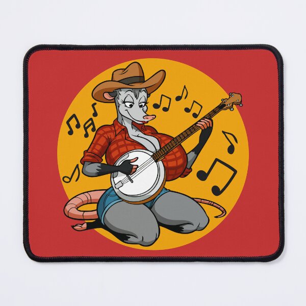 Item preview, Busty Furry Possum Playing Banjo – Funny Animal Meme Design designed and sold by BaxInke.