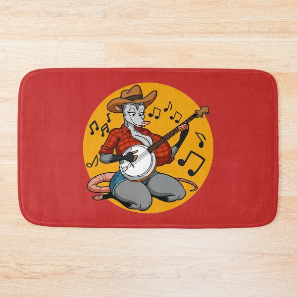 Item preview, Busty Furry Possum Playing Banjo – Funny Animal Meme Design designed and sold by BaxInke.
