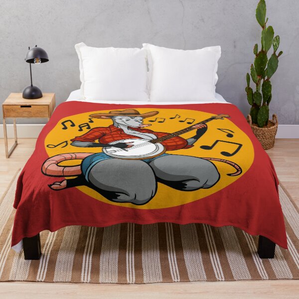 Item preview, Busty Furry Possum Playing Banjo – Funny Animal Meme Design designed and sold by BaxInke.