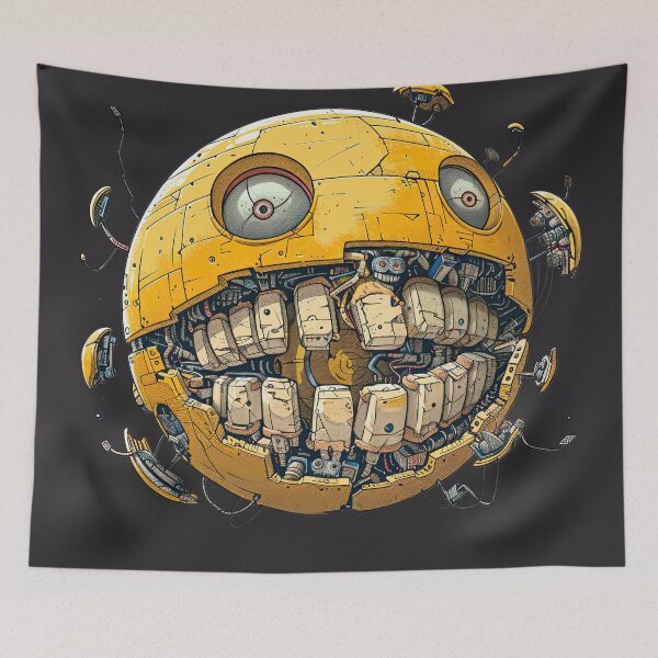 Item preview, Yellow robot beholder 2 designed and sold by obstinator.