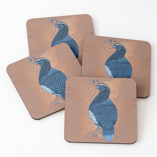 Item preview, Quail Spirit Animal, Cyan and Copper Variation designed and sold by Free-Spirit-Meg.