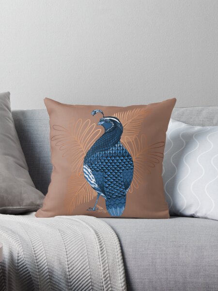 Item preview, Quail Spirit Animal, Cyan and Copper Variation designed and sold by Free-Spirit-Meg.