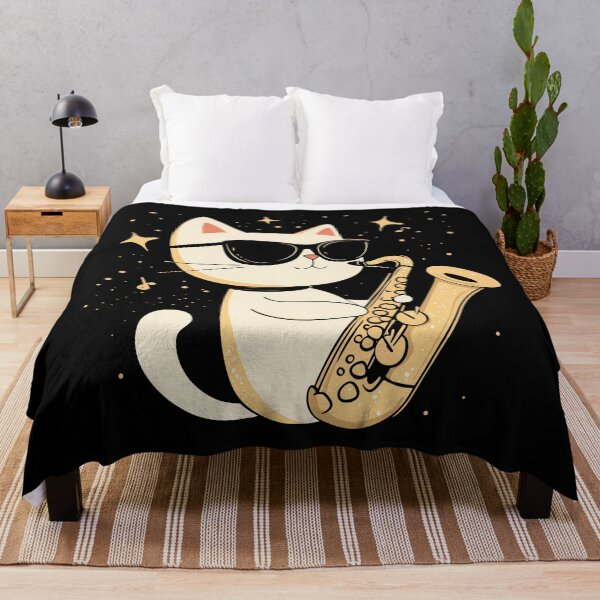 Item preview, Saxophone Cat designed and sold by YalenArt.