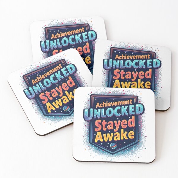 Item preview, achievement unlocked stayed awake  designed and sold by Ismartista.