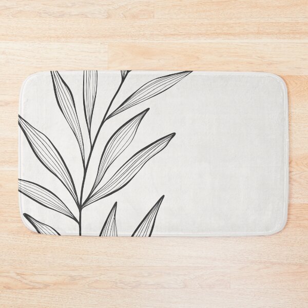 Item preview, Botanical line art. Delicate plant illustration. Leaf branch drawing. designed and sold by PAPER MOON art & design.