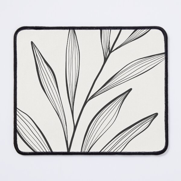 Item preview, Botanical line art. Delicate plant illustration. Leaf branch drawing. designed and sold by PAPER MOON art & design.