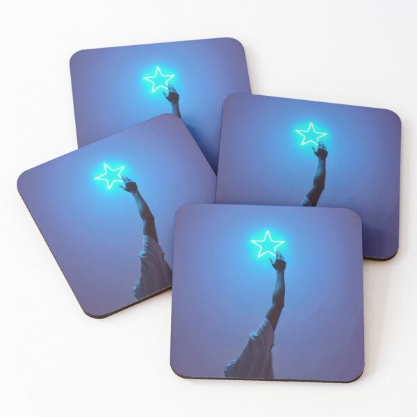 Item preview, Reach for the Stars – Inspirational Neon Artwork designed and sold by Collision19.