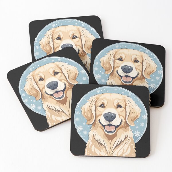 Item preview, Winter Theme Golden Retriever cute dog designed and sold by Golden-Heaven.