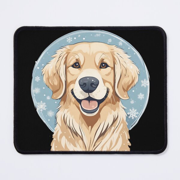 Item preview, Winter Theme Golden Retriever cute dog designed and sold by Golden-Heaven.