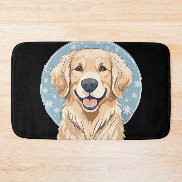 Item preview, Winter Theme Golden Retriever cute dog designed and sold by Golden-Heaven.