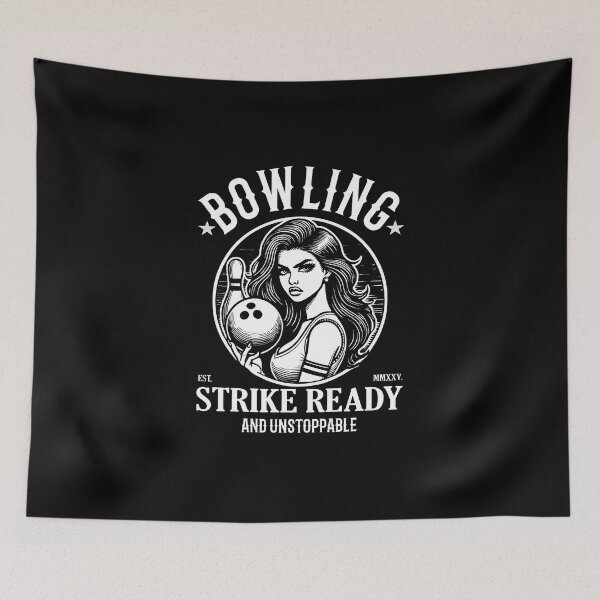 Item preview, Bowling Strike Ready and Unstoppable – Cool design with the bowler designed and sold by RetroMaritalArt.