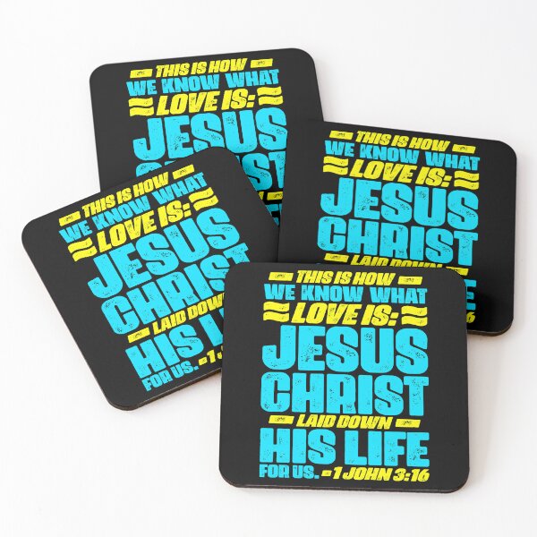 Item preview, 1 John 3:16 Jesus Christ laid down his life for us designed and sold by plushism.