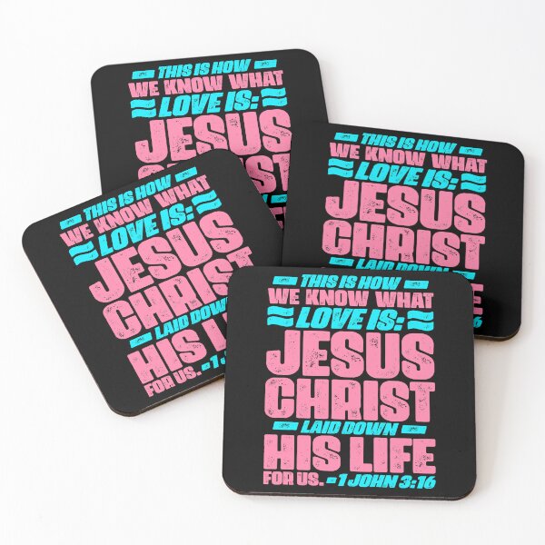 Item preview, 1 John 3:16 Jesus Christ laid down his life for us designed and sold by plushism.
