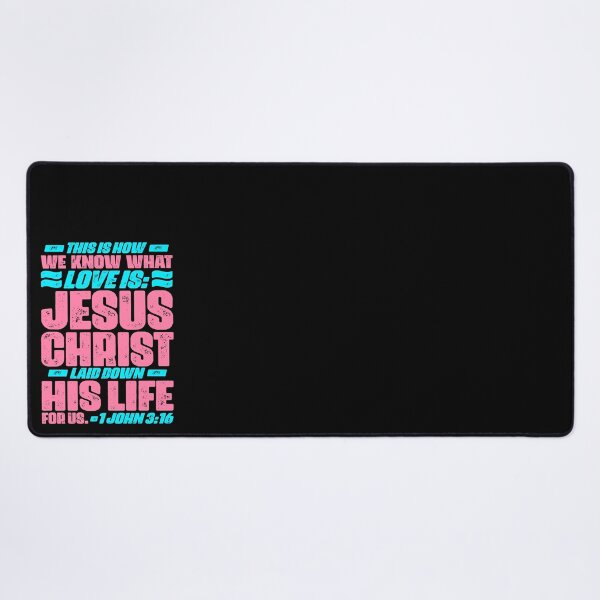 Item preview, 1 John 3:16 Jesus Christ laid down his life for us designed and sold by plushism.