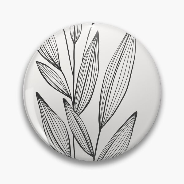 Item preview, Leaf branch drawing. Botanical line art. Plant illustration. designed and sold by PAPER MOON art & design.