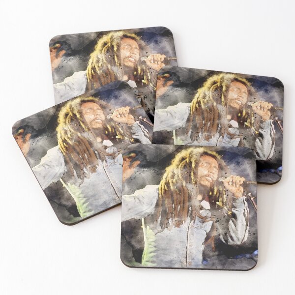 Item preview, Bob Marley - Watercolour designed and sold by curseofkazar.