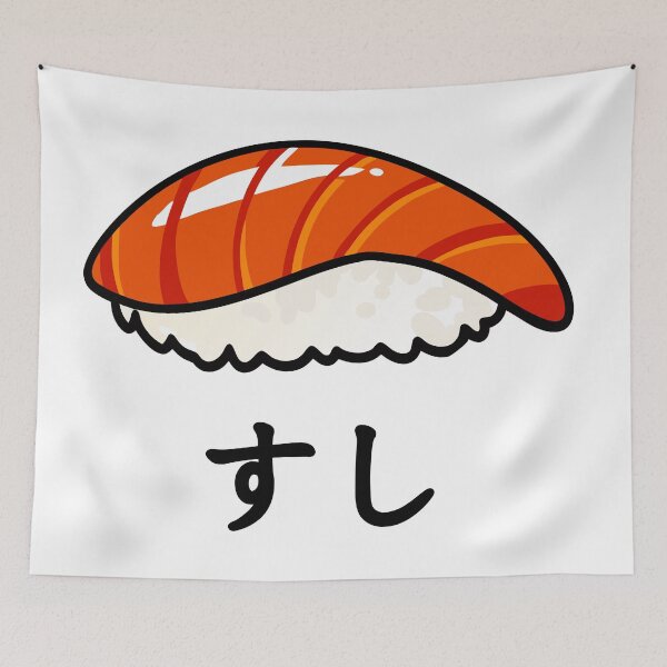 Item preview, Sushi -  すし - T-shirt japonais rigolo designed and sold by Avecdesfleurs.