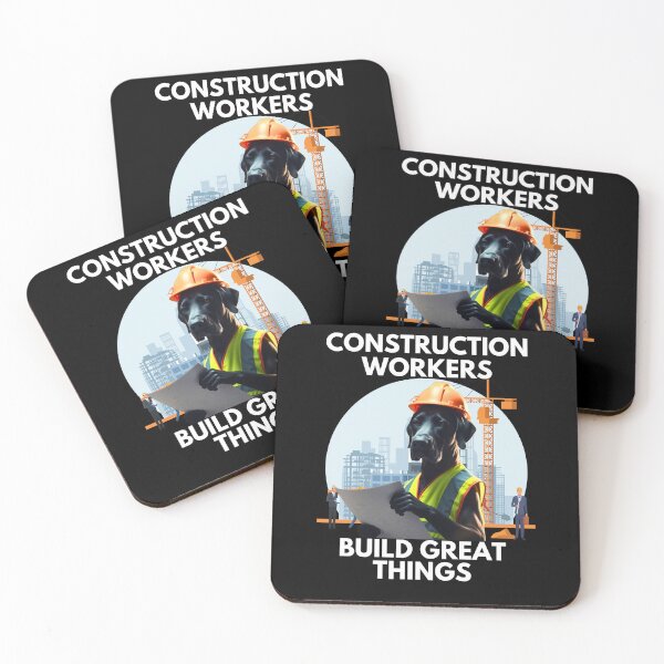 Item preview, Great Dane Construction Worker - Build Great Things designed and sold by JCRockDesign.