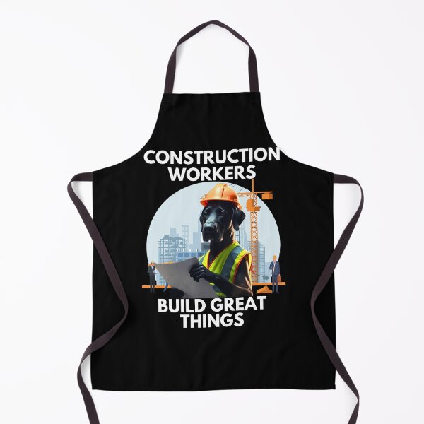 Item preview, Great Dane Construction Worker - Build Great Things designed and sold by JCRockDesign.