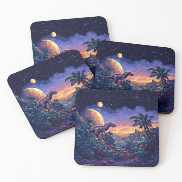 Item preview, Dinosaur Pixel Art designed and sold by Kaos-Bit.