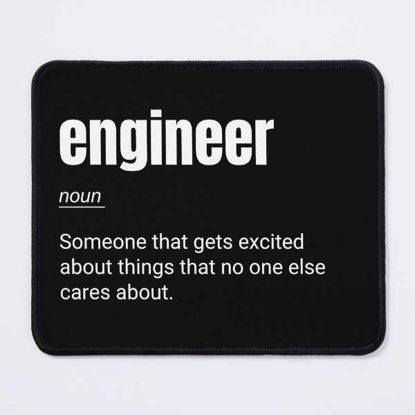 Item preview, Engineer Definition Funny Nerd Engineering designed and sold by CuteLovelyDesigns.