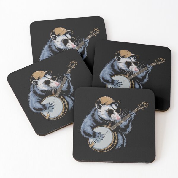 Item preview, Funny Opossum Playing Banjo designed and sold by GRABAPSHOP.