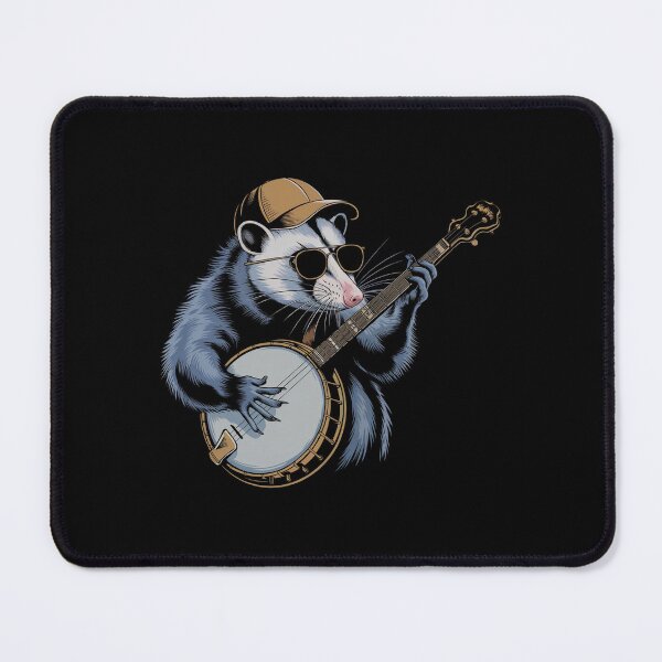 Item preview, Funny Opossum Playing Banjo designed and sold by GRABAPSHOP.