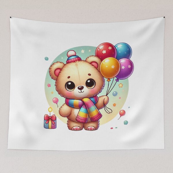 Item preview, Teddy bear with balloons  designed and sold by DesingworldTR.