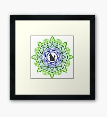Lámina enmarcada Cat Mandala