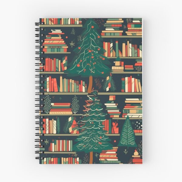Aperçu de l'œuvre Bibliothèque de Noël créée et vendue par PrettyPatternss.