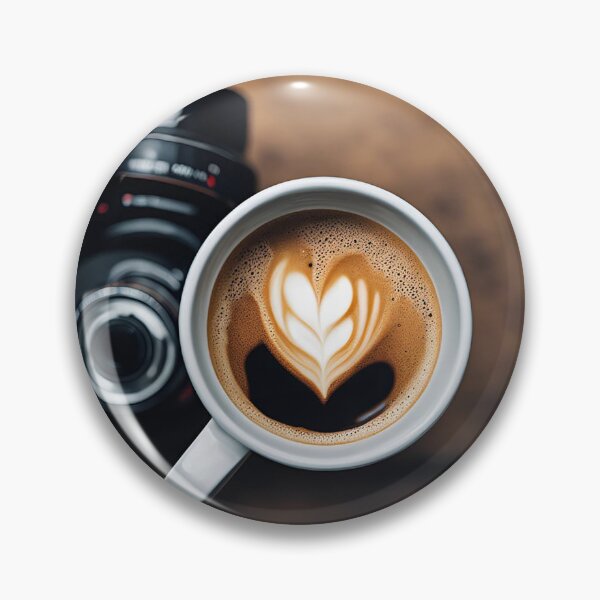 Item preview, A captivating design that blends the rich, warm essence of coffee with the artistry of a camera designed and sold by ArtifyStudioo.