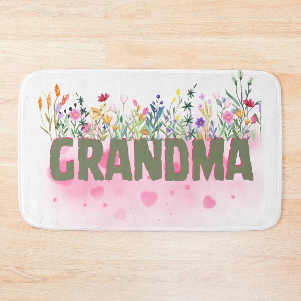 Artikelvorschau, Grandma Floral Heart Design entworfen und verkauft von Modern-Tropical.
